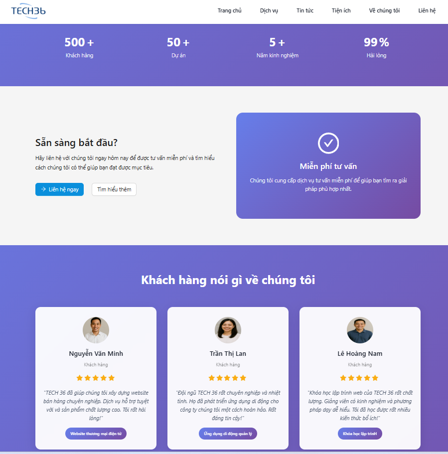 Website Giới thiệu chuyên nghiệp - Hình 2
