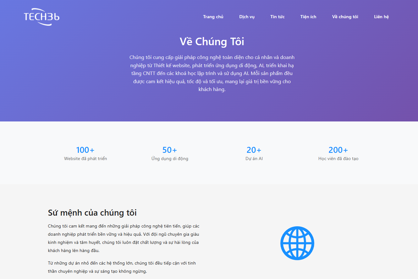 Website Giới thiệu chuyên nghiệp - Hình 3